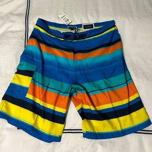 multicolor swim trunks NWT